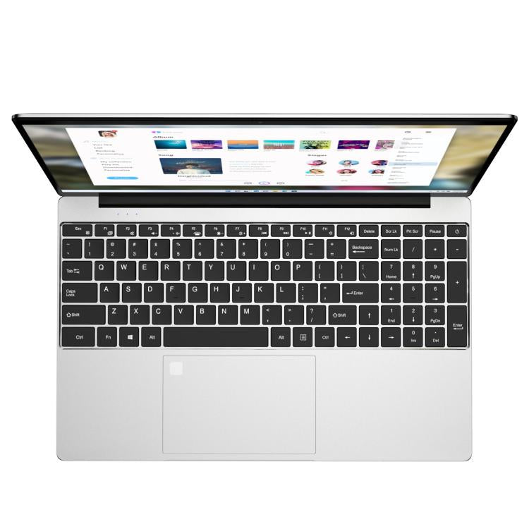 N5095 15.6 inch Laptop, 8GB+256GB, Windows 11 Intel Celeron N5095 Quad Core, Support Fingerprint Unlock, UK Plug (Silver) - Others by buy2fix | Online Shopping UK | buy2fix