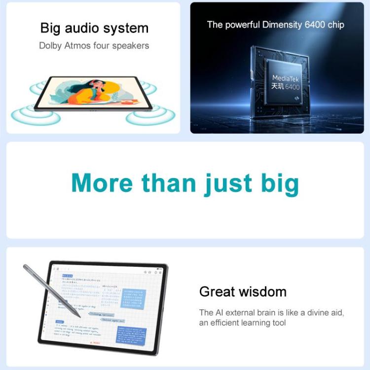 Lenovo Xiaoxin Pad 12.1 inch 2025 WiFi Tablet, 8GB+128GB, MediaTek Dimensity 6400 Octa Core,US Plug (Green) - Lenovo by Lenovo | Online Shopping UK | buy2fix