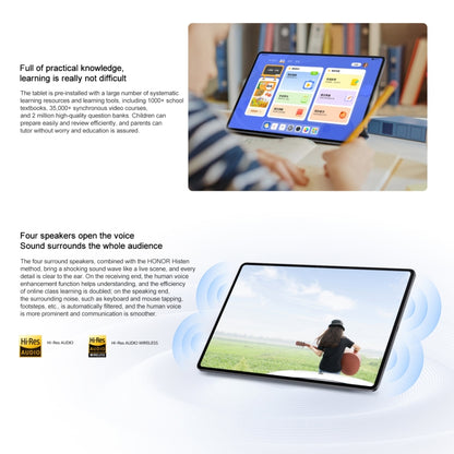Honor Pad X9 WiFi Tablet PC, 11 inch 6GB+128GB MagicOS 8.0 Qualcomm Snapdragon 680 Octa Core (Grey) - Other by HONOR | Online Shopping UK | buy2fix
