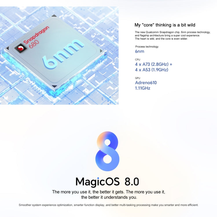 Honor Pad X9 WiFi Tablet PC, 11 inch 6GB+128GB MagicOS 8.0 Qualcomm Snapdragon 680 Octa Core (Grey) - Other by HONOR | Online Shopping UK | buy2fix