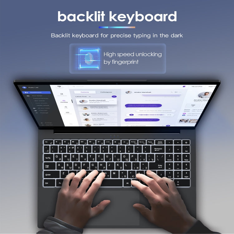 GXMO G156 15.6 inch Laptop, 16GB+512GB, Windows 11 AMD Ryzen 7 5825U Octa Core, Support Fingerprint Unlock, AU Plug - Others by GXMO | Online Shopping UK | buy2fix