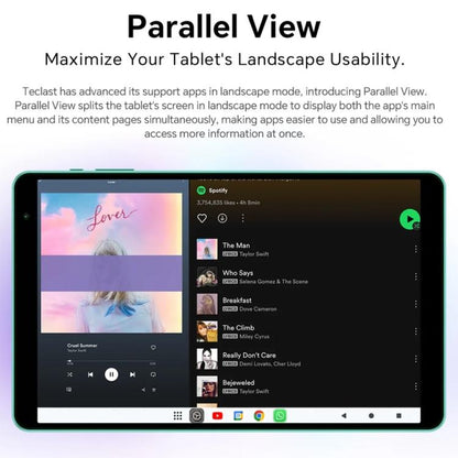 Teclast P85 Tablet PC 8 inch WiFi6, 3GB+64GB, Android 15 Allwinner A333 5-Core(Mint Green) - TECLAST by TECLAST | Online Shopping UK | buy2fix
