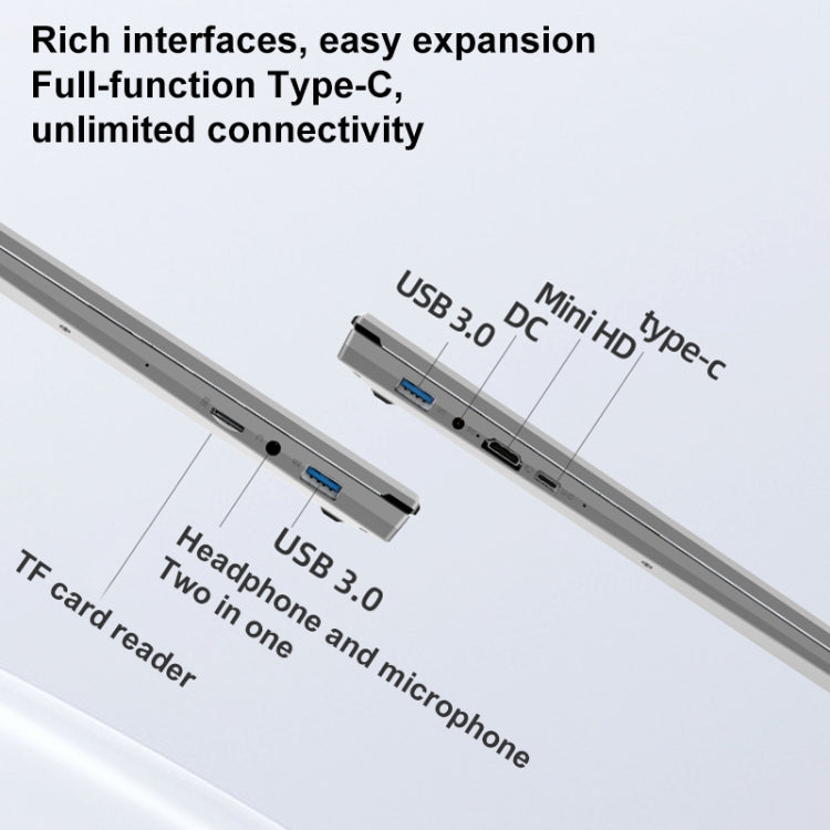 Jumper EZbook S7 Max 16 inch Laptop, 16GB+128GB+512GB, Windows 11 Intel Alder Lake N95 Quad Core, EU Plug(Grey) - Jumper by jumper | Online Shopping UK | buy2fix