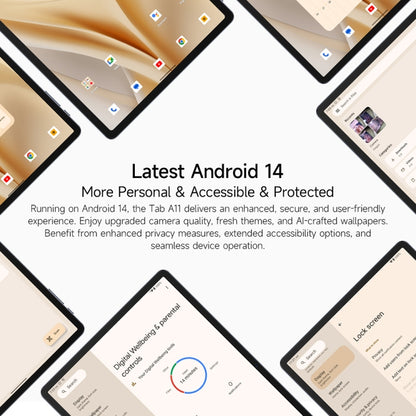 Ulefone Tab A11 Tablet PC, 6GB+256GB, 11 inch Android 14 Unisoc T620 Octa Core 4G Network, EU Plug (Space Grey) - Other by Ulefone | Online Shopping UK | buy2fix