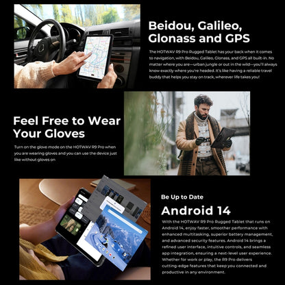 HOTWAV Tab R9 Pro IP68/IP69K Rugged Tablet, 6GB+256GB, 11 inch Android 14 Unisoc T606 Octa Core 4G Network, Global Version with Google Play, EU Plug (Black Red) - Other by HOTWAV | Online Shopping UK | buy2fix