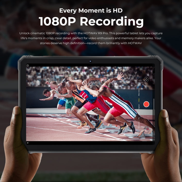 HOTWAV Tab R9 Pro IP68/IP69K Rugged Tablet, 6GB+256GB, 11 inch Android 14 Unisoc T606 Octa Core 4G Network, Global Version with Google Play, EU Plug (Black Red) - Other by HOTWAV | Online Shopping UK | buy2fix