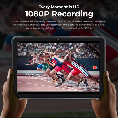 HOTWAV Tab R9 Pro IP68/IP69K Rugged Tablet, 6GB+256GB, 11 inch Android 14 Unisoc T606 Octa Core 4G Network, Global Version with Google Play, EU Plug (Black Red) - Other by HOTWAV | Online Shopping UK | buy2fix