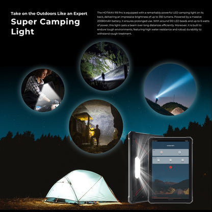 HOTWAV Tab R9 Pro IP68/IP69K Rugged Tablet, 6GB+256GB, 11 inch Android 14 Unisoc T606 Octa Core 4G Network, Global Version with Google Play, EU Plug (Black Red) - Other by HOTWAV | Online Shopping UK | buy2fix