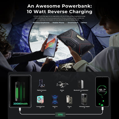 HOTWAV Tab R9 Pro IP68/IP69K Rugged Tablet, 6GB+256GB, 11 inch Android 14 Unisoc T606 Octa Core 4G Network, Global Version with Google Play, EU Plug (Black Red) - Other by HOTWAV | Online Shopping UK | buy2fix