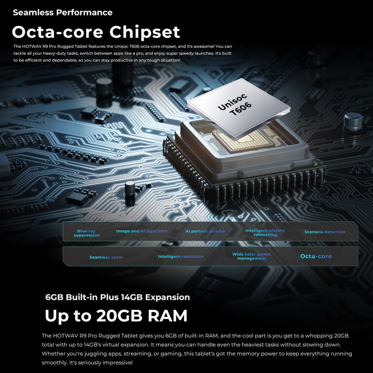 HOTWAV Tab R9 Pro IP68/IP69K Rugged Tablet, 6GB+256GB, 11 inch Android 14 Unisoc T606 Octa Core 4G Network, Global Version with Google Play, EU Plug (Black Red) - Other by HOTWAV | Online Shopping UK | buy2fix