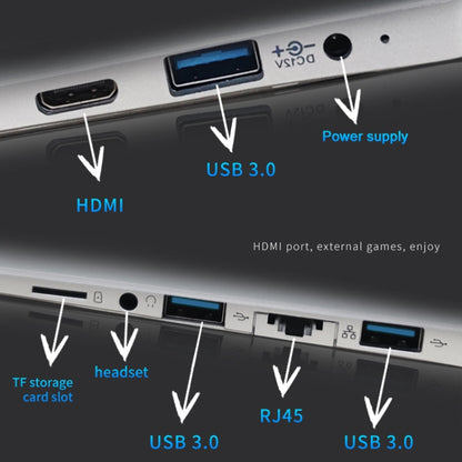 14.1 inch Portable Laptop, 6GB+256GB, Windows 11 Intel Celeron N4000 Dual Core, EU Plug - Others by buy2fix | Online Shopping UK | buy2fix