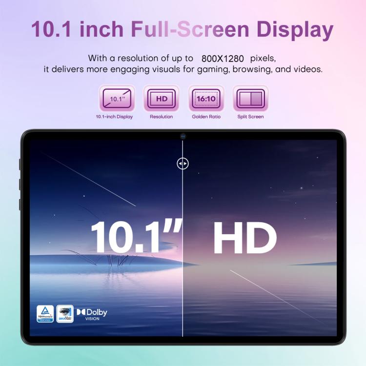 Pad 9 Ultra 10.1 inch 3G Phone Call Tablet PC, 2GB+32GB, Android 10 MTK6737 Quad Core, US Plug (Black) - 10.1 inch by buy2fix | Online Shopping UK | buy2fix