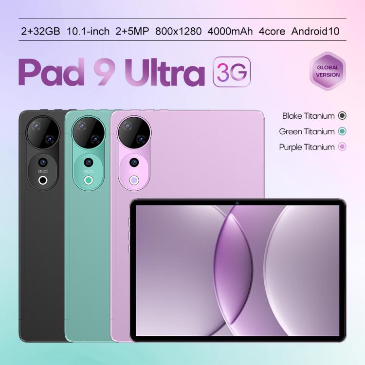 Pad 9 Ultra 10.1 inch 3G Phone Call Tablet PC, 2GB+32GB, Android 10 MTK6737 Quad Core, EU Plug (Purple) - 10.1 inch by buy2fix | Online Shopping UK | buy2fix
