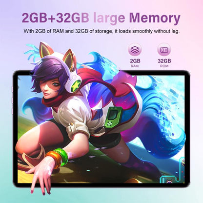 Pad 9 Ultra 10.1 inch 3G Phone Call Tablet PC, 2GB+32GB, Android 10 MTK6737 Quad Core, UK Plug (Purple) - 10.1 inch by buy2fix | Online Shopping UK | buy2fix