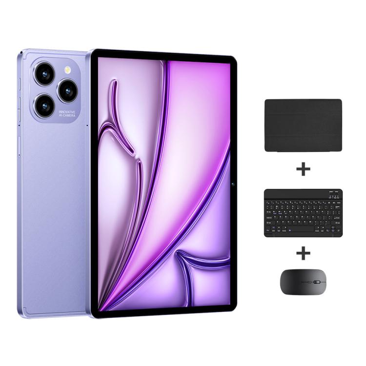 Pad 8 Pro 10.1 inch 4G LTE Tablet PC Combo Set, 4GB+32GB, Android 10 MT6755 Octa Core, with Keyboard / Mouse / Leather Case, US Plug (Purple) - 10.1 inch by buy2fix | Online Shopping UK | buy2fix