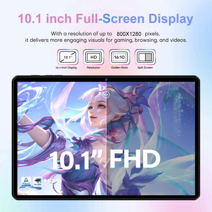 Pad 8 Pro 10.1 inch 4G LTE Tablet PC Combo Set, 4GB+32GB, Android 10 MT6755 Octa Core, with Keyboard / Mouse / Leather Case, US Plug (Gold) - 10.1 inch by buy2fix | Online Shopping UK | buy2fix