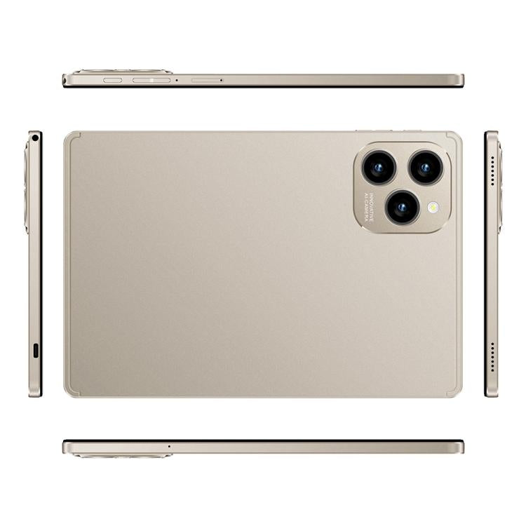 Pad 8 Pro 10.1 inch 4G LTE Tablet PC Combo Set, 4GB+32GB, Android 10 MT6755 Octa Core, with Keyboard / Mouse / Leather Case, EU Plug (Gold) - 10.1 inch by buy2fix | Online Shopping UK | buy2fix