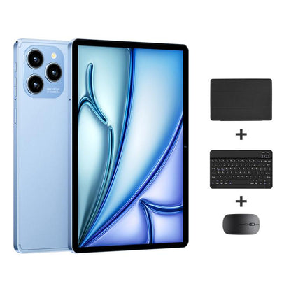 Pad 8 Pro 10.1 inch 4G LTE Tablet PC Combo Set, 4GB+32GB, Android 10 MT6755 Octa Core, with Keyboard / Mouse / Leather Case, EU Plug (Blue) - 10.1 inch by buy2fix | Online Shopping UK | buy2fix