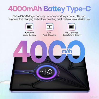 Pad 8 Pro 10.1 inch 4G LTE Tablet PC Combo Set, 4GB+32GB, Android 10 MT6755 Octa Core, with Keyboard / Mouse / Leather Case, EU Plug (Purple) - 10.1 inch by buy2fix | Online Shopping UK | buy2fix