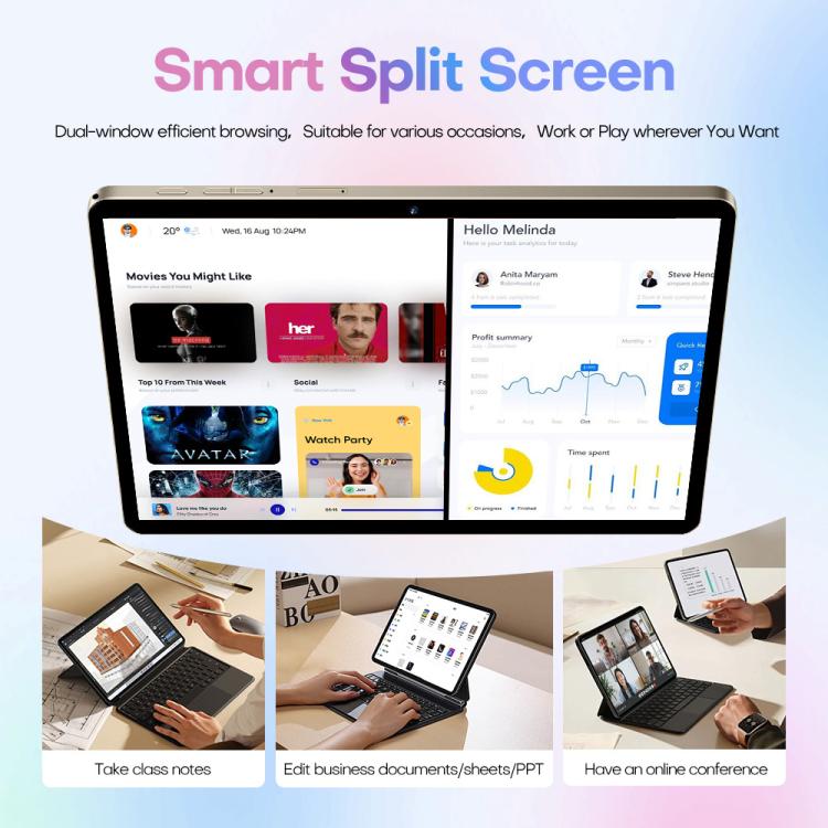 Pad 8 Pro 10.1 inch 4G LTE Tablet PC Combo Set, 4GB+32GB, Android 10 MT6755 Octa Core, with Keyboard / Mouse / Leather Case, EU Plug (Black) - 10.1 inch by buy2fix | Online Shopping UK | buy2fix