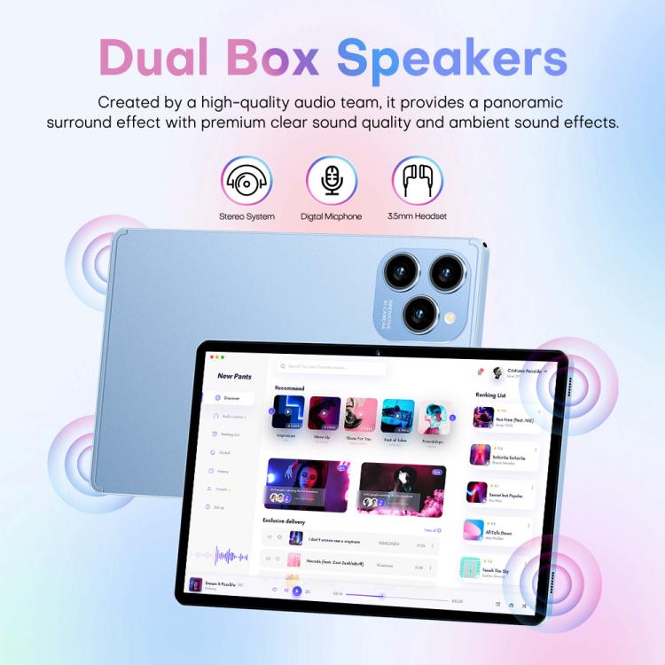 Pad 8 Pro 10.1 inch 4G LTE Tablet PC Combo Set, 4GB+32GB, Android 10 MT6755 Octa Core, with Keyboard / Mouse / Leather Case, UK Plug (Black) - 10.1 inch by buy2fix | Online Shopping UK | buy2fix