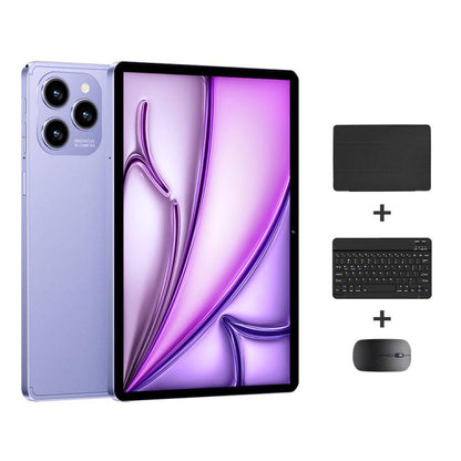 Pad 8 Pro 10.1 inch 4G LTE Tablet PC Combo Set, 4GB+32GB, Android 10 MT6755 Octa Core, with Keyboard / Mouse / Leather Case, AU Plug (Purple) - 10.1 inch by buy2fix | Online Shopping UK | buy2fix