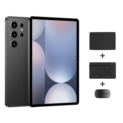 Pad 9 Pro 10.1 inch 4G LTE Tablet PC Combo Set, 4GB+32GB, Android 10 MT6755 Octa Core, with Keyboard / Mouse / Leather Case, EU Plug (Black) - 10.1 inch by buy2fix | Online Shopping UK | buy2fix