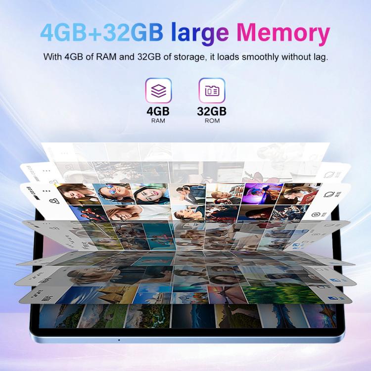 Pad 9 Pro 10.1 inch 4G LTE Tablet PC Combo Set, 4GB+32GB, Android 10 MT6755 Octa Core, with Keyboard / Mouse / Leather Case, EU Plug (Blue) - 10.1 inch by buy2fix | Online Shopping UK | buy2fix