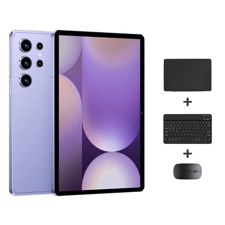 Pad 9 Pro 10.1 inch 4G LTE Tablet PC Combo Set, 4GB+32GB, Android 10 MT6755 Octa Core, with Keyboard / Mouse / Leather Case, UK Plug (Purple) - 10.1 inch by buy2fix | Online Shopping UK | buy2fix