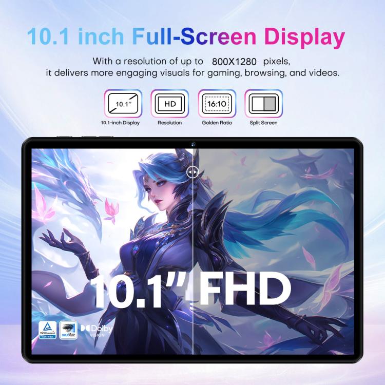 Pad 9 Pro 10.1 inch 4G LTE Tablet PC Combo Set, 4GB+32GB, Android 10 MT6755 Octa Core, with Keyboard / Mouse / Leather Case, UK Plug (Black) - 10.1 inch by buy2fix | Online Shopping UK | buy2fix