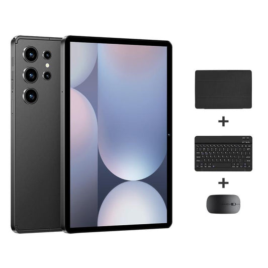 Pad 9 Pro 10.1 inch 4G LTE Tablet PC Combo Set, 4GB+32GB, Android 10 MT6755 Octa Core, with Keyboard / Mouse / Leather Case, AU Plug (Black) - 10.1 inch by buy2fix | Online Shopping UK | buy2fix