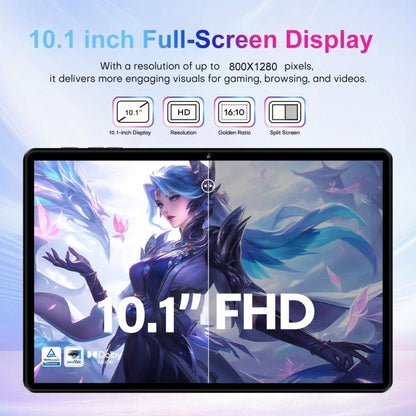 Pad 9 Pro 10.1 inch 4G LTE Tablet PC Combo Set, 4GB+32GB, Android 10 MT6755 Octa Core, with Keyboard / Mouse / Leather Case, AU Plug (Blue) - 10.1 inch by buy2fix | Online Shopping UK | buy2fix