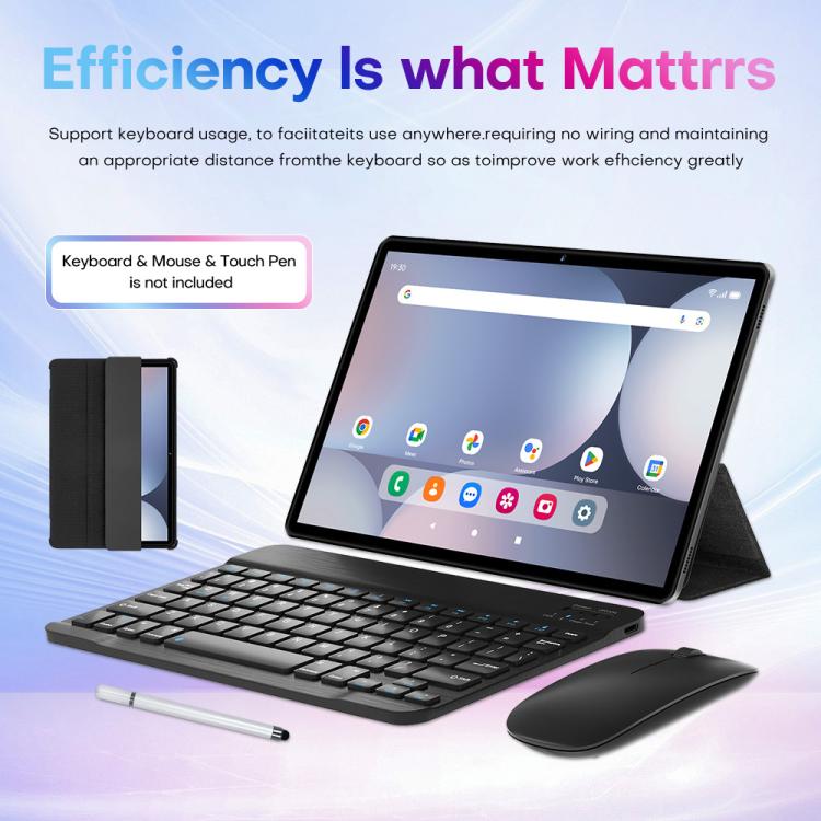 Pad 9 Pro 10.1 inch 4G LTE Tablet PC Combo Set, 4GB+32GB, Android 10 MT6755 Octa Core, with Keyboard / Mouse / Leather Case, AU Plug (Purple) - 10.1 inch by buy2fix | Online Shopping UK | buy2fix