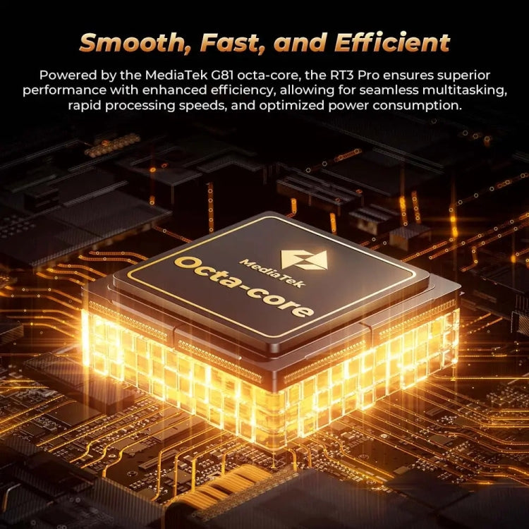 OUKITEL RT3 Pro 4G Network IP68/IP69K Rugged Tablet, 4GB+128GB, 8.0 inch Android 14 MediaTek G81 Octa-Core Support Dual SIM, EU Plug (Black) - Other by OUKITEL | Online Shopping UK | buy2fix