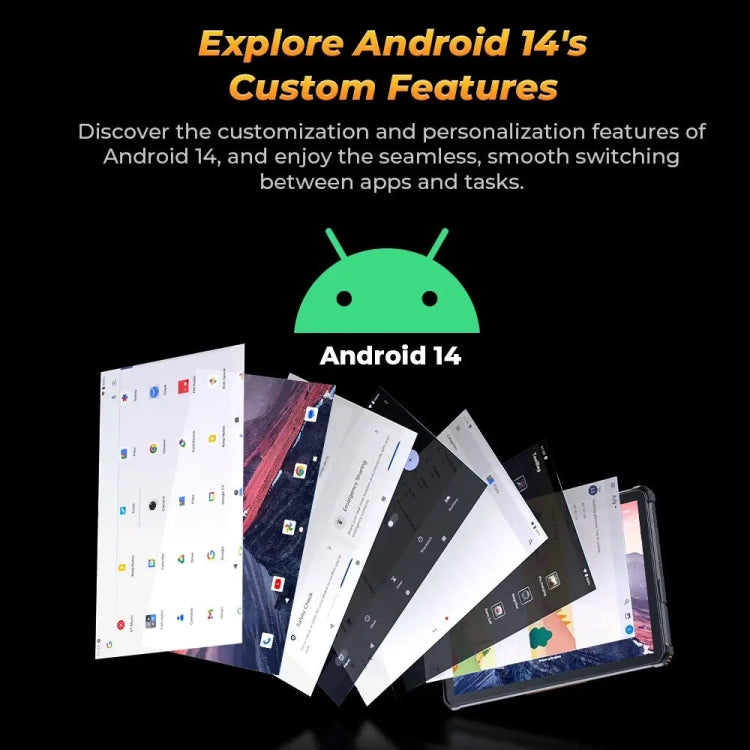 OUKITEL RT9 4G Network IP68/IP69K Rugged Tablet, 6GB+256GB, 11 inch Android 14 Unisoc T606 Octa-Core Support Dual SIM, EU Plug (Orange) - Other by OUKITEL | Online Shopping UK | buy2fix