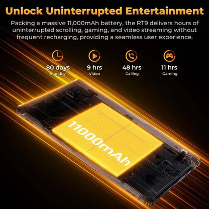 OUKITEL RT9 4G Network IP68/IP69K Rugged Tablet, 6GB+256GB, 11 inch Android 14 Unisoc T606 Octa-Core Support Dual SIM, EU Plug (Black) - Other by OUKITEL | Online Shopping UK | buy2fix