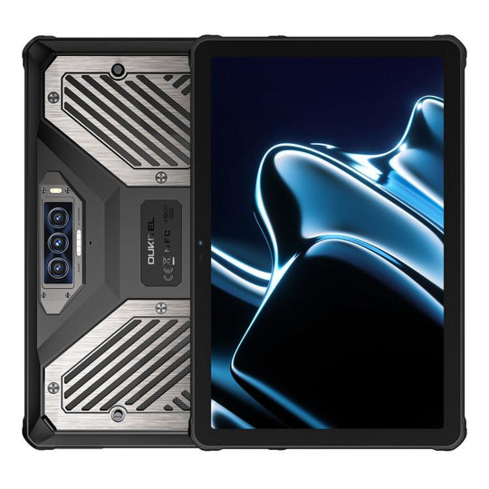 OUKITEL RT10 5G Network IP68/IP69K Rugged Tablet, 12GB+512GB, 11 inch Android 15 MTK Dimensity 7400X Support Dual SIM, EU Plug (Black)