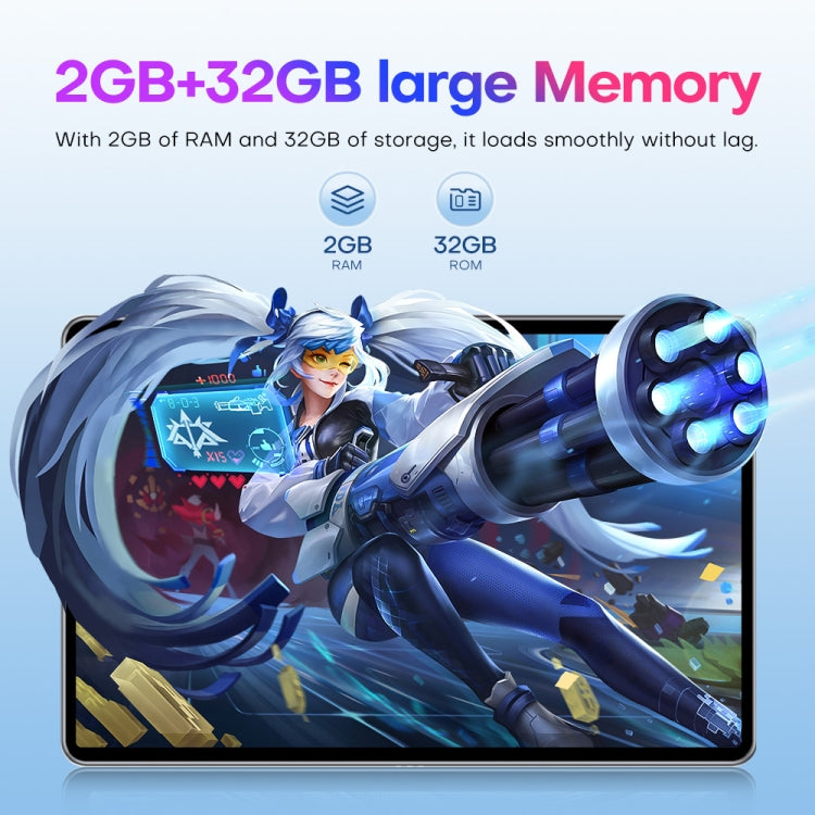 Pad7 Ultra 10.1 inch 3G Phone Call Tablet PC, 2GB+32GB, Android 8.1 MTK6737 Quad Core, AU Plug (Silver) - 10.1 inch by buy2fix | Online Shopping UK | buy2fix