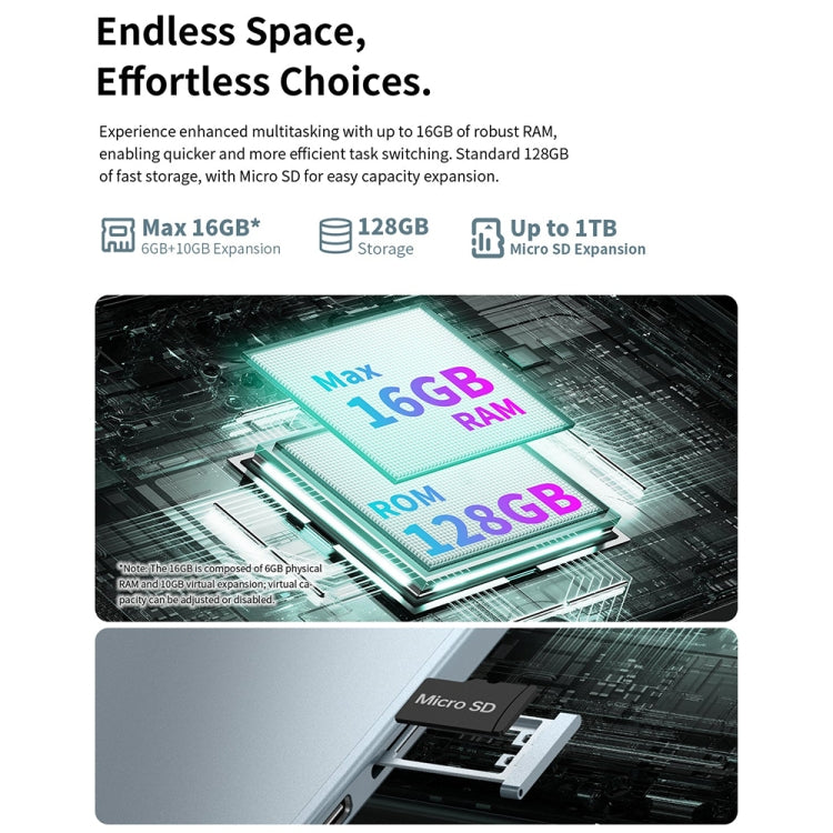 Teclast M50 Plus 4G LTE Tablet PC 10.1 inch, 6GB+128GB, Android 14 MediaTek Helio G85 Octa Core, Support Dual SIM - TECLAST by TECLAST | Online Shopping UK | buy2fix