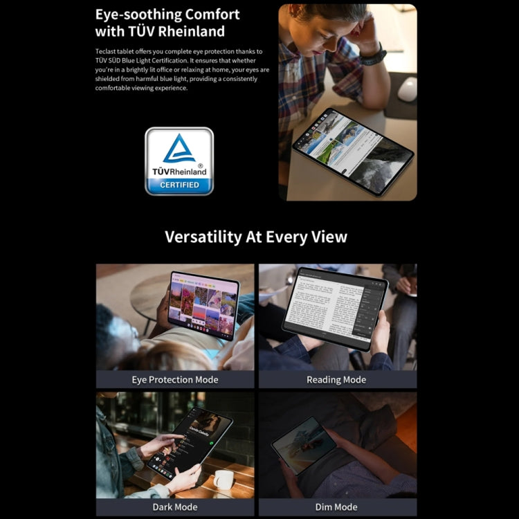 Teclast T60 Plus 4G LTE Tablet PC, 6GB+128GB, 12 inch Android 14 MediaTek Helio G88 Octa Core, Support Dual SIM - TECLAST by TECLAST | Online Shopping UK | buy2fix