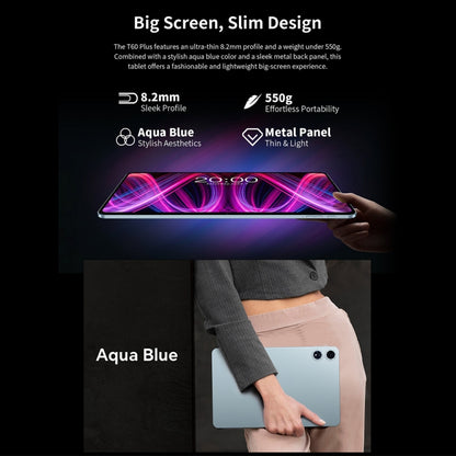 Teclast T60 Plus 4G LTE Tablet PC, 6GB+128GB, 12 inch Android 14 MediaTek Helio G88 Octa Core, Support Dual SIM - TECLAST by TECLAST | Online Shopping UK | buy2fix