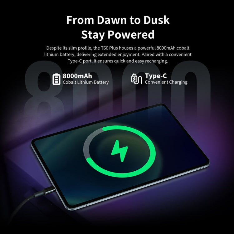 Teclast T60 Plus 4G LTE Tablet PC, 6GB+128GB, 12 inch Android 14 MediaTek Helio G88 Octa Core, Support Dual SIM - TECLAST by TECLAST | Online Shopping UK | buy2fix