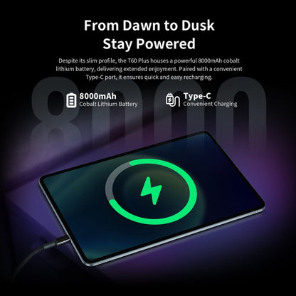 Teclast T60 Plus 4G LTE Tablet PC, 6GB+128GB, 12 inch Android 14 MediaTek Helio G88 Octa Core, Support Dual SIM - TECLAST by TECLAST | Online Shopping UK | buy2fix