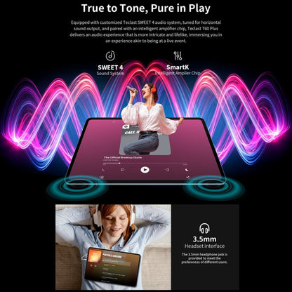 Teclast T60 Plus 4G LTE Tablet PC, 6GB+128GB, 12 inch Android 14 MediaTek Helio G88 Octa Core, Support Dual SIM - TECLAST by TECLAST | Online Shopping UK | buy2fix