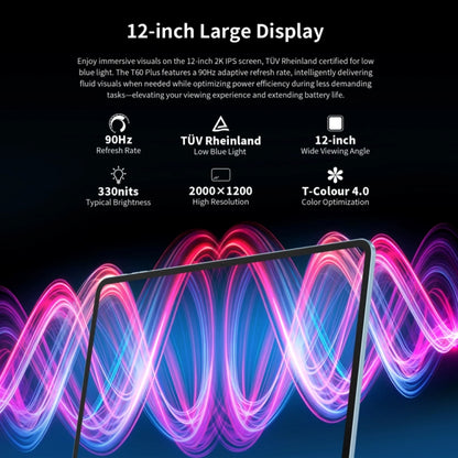 Teclast T60 Plus 4G LTE Tablet PC, 6GB+128GB, 12 inch Android 14 MediaTek Helio G88 Octa Core, Support Dual SIM - TECLAST by TECLAST | Online Shopping UK | buy2fix