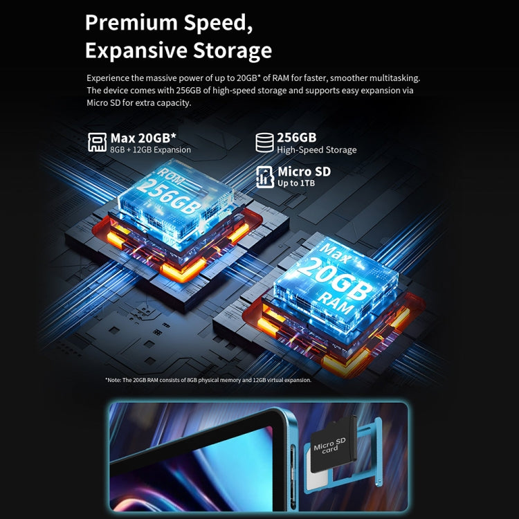 Teclast T70 4G LTE Tablet PC, 8GB+256GB, 14 inch Android 14 MediaTek Helio G99 Octa Core, Support Dual SIM - TECLAST by TECLAST | Online Shopping UK | buy2fix