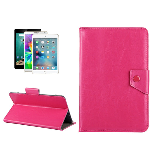 9 inch Tablets Leather Case Crazy Horse Texture Protective Case Shell with Holder for ONDA V891w, Ramos i9s Pro & Win8, Colorfly i898W & i898A(Magenta) - 9 inch by buy2fix | Online Shopping UK | buy2fix