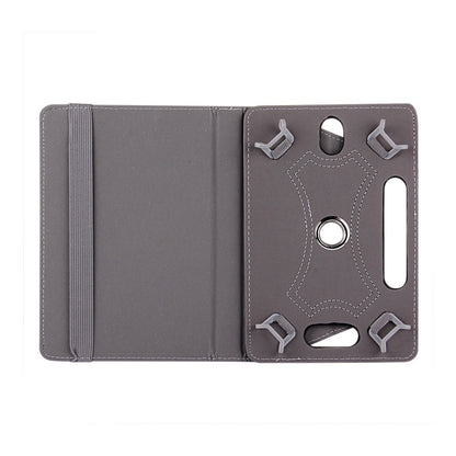 8 inch Tablets Leather Case Crazy Horse Texture 360 Degrees Rotation Protective Case Shell with Holder for Galaxy Tab S2 8.0 T715 / T710, Cube U16GT, ONDA Vi30W, Teclast P86(Black) - 8 inch by buy2fix | Online Shopping UK | buy2fix