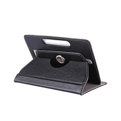 8 inch Tablets Leather Case Crazy Horse Texture 360 Degrees Rotation Protective Case Shell with Holder for Galaxy Tab S2 8.0 T715 / T710, Cube U16GT, ONDA Vi30W, Teclast P86(Black) - 8 inch by buy2fix | Online Shopping UK | buy2fix