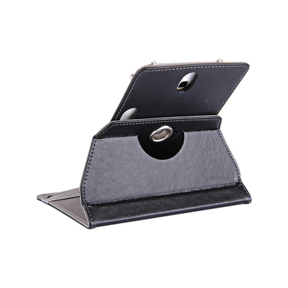 8 inch Tablets Leather Case Crazy Horse Texture 360 Degrees Rotation Protective Case Shell with Holder for Galaxy Tab S2 8.0 T715 / T710, Cube U16GT, ONDA Vi30W, Teclast P86(Black) - 8 inch by buy2fix | Online Shopping UK | buy2fix